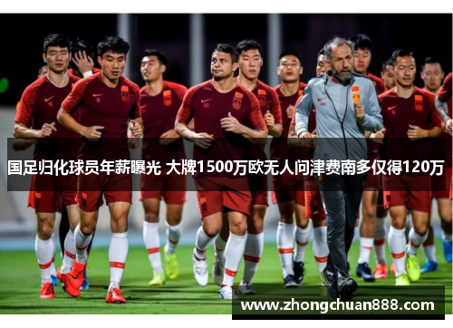 国足归化球员年薪曝光 大牌1500万欧无人问津费南多仅得120万